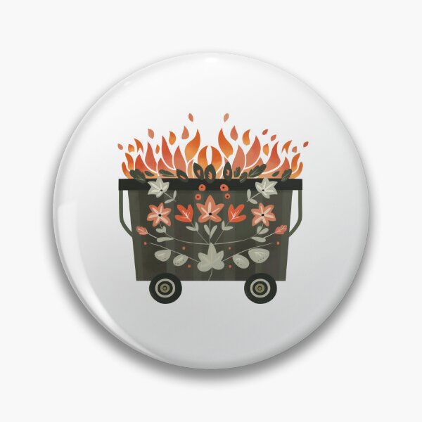 Item preview, Scandinavian Folk Art, Dumpster Fire designed and sold by xiao xuans.