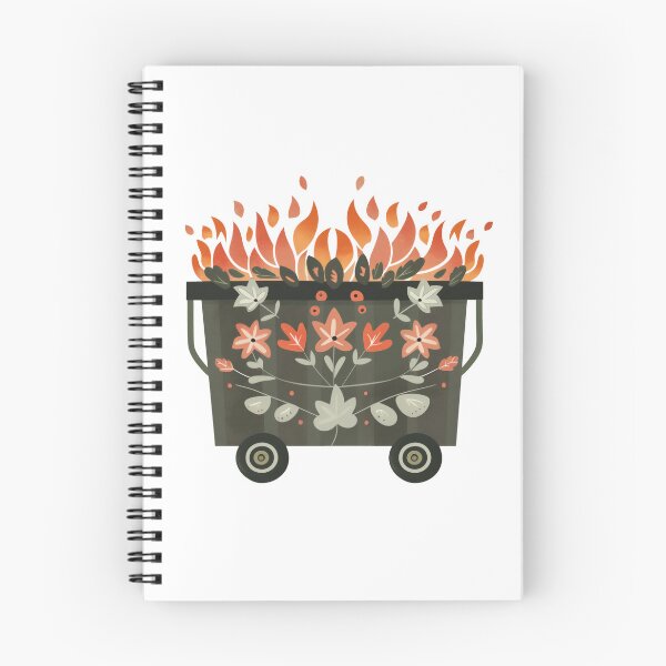 Item preview, Scandinavian Folk Art, Dumpster Fire designed and sold by xiao xuans.