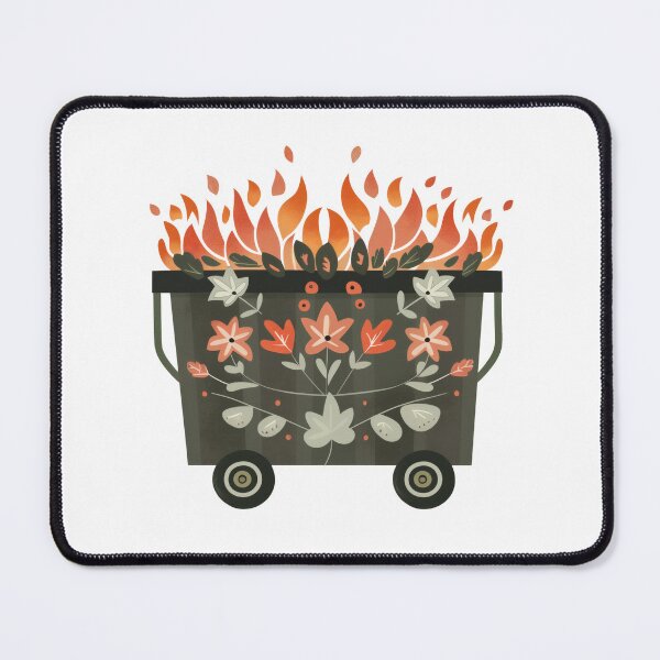 Item preview, Scandinavian Folk Art, Dumpster Fire designed and sold by xiao xuans.