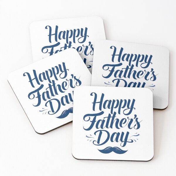 Item preview, Happy Father's Day Typography Mustache Design designed and sold by Kavya Art.