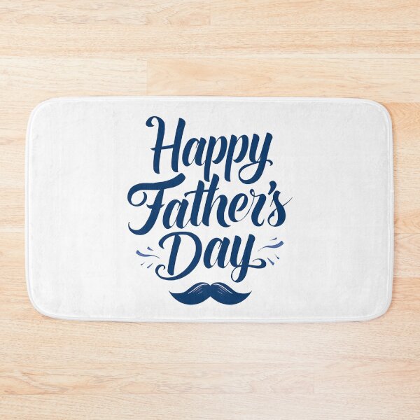 Item preview, Happy Father's Day Typography Mustache Design designed and sold by Kavya Art.