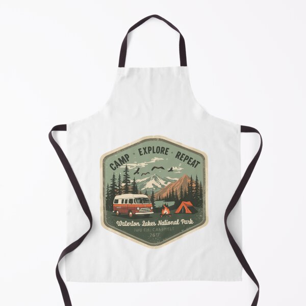 Item preview, Camp Explore Repeat Waterton Lakes National Park Camping Adventure Traveler designed and sold by Simsimah26Parks.