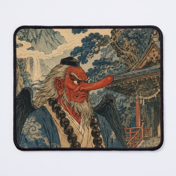 Item preview, Scarlet Longnose - Vintage Japanese Tengu Ukiyo-e Woodblock designed and sold by bapupa.