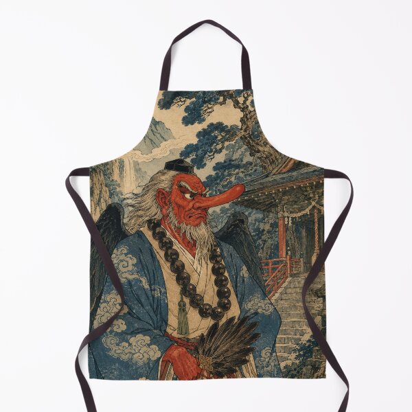 Item preview, Scarlet Longnose - Vintage Japanese Tengu Ukiyo-e Woodblock designed and sold by bapupa.