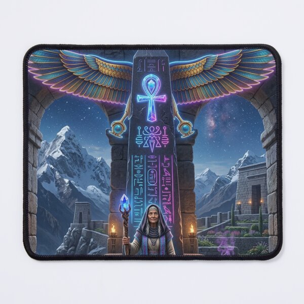 Item preview, Neon Ankh of Eternal Wisdom | Mystical Ancient Egypt Fantasy Art designed and sold by Queen Cleopatra.