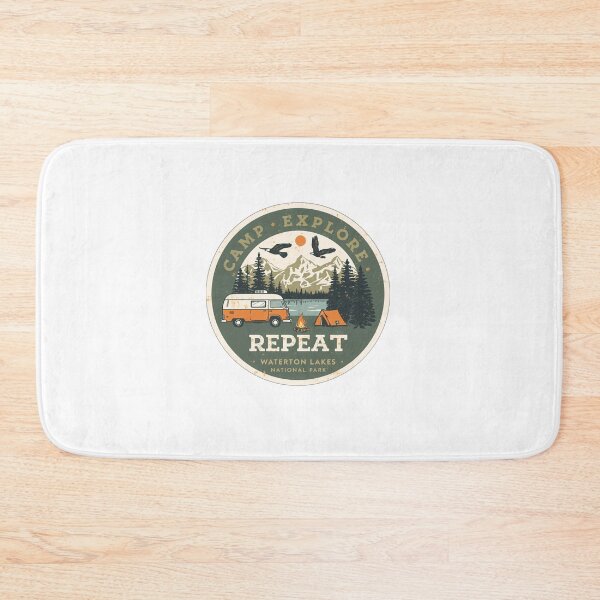 Item preview, Camp Explore Repeat Waterton Lakes National Park Traveler Adventure designed and sold by Simsimah26Parks.