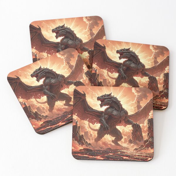 Item preview, The Dragon of the Lava World: Apocalyptic Power and Rotting Wings designed and sold by VoidVeilStudio.
