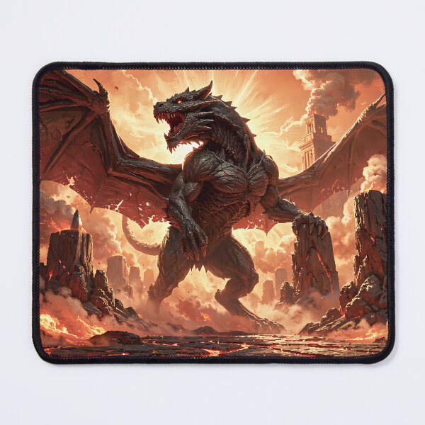 Item preview, The Dragon of the Lava World: Apocalyptic Power and Rotting Wings designed and sold by VoidVeilStudio.