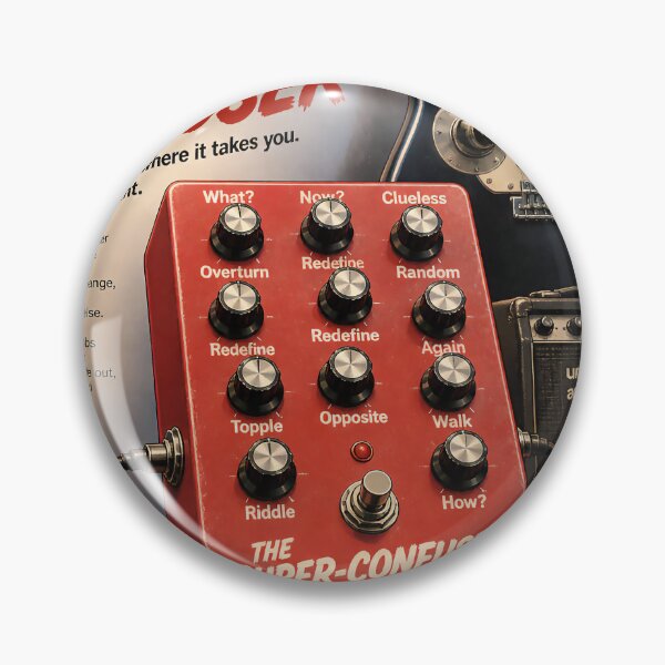 Item preview, The Super-Confuser — 12-Knob Chaos Guitar Pedal Parody designed and sold by Mantramontics.