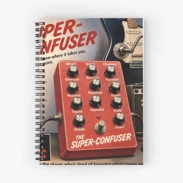 Item preview, The Super-Confuser — 12-Knob Chaos Guitar Pedal Parody designed and sold by Mantramontics.