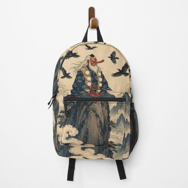 Item preview, Summit Sage - Vintage Japanese Tengu Ukiyo-e Woodblock designed and sold by bapupa.