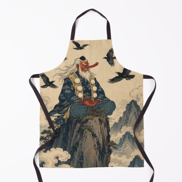 Item preview, Summit Sage - Vintage Japanese Tengu Ukiyo-e Woodblock designed and sold by bapupa.