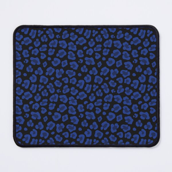 Item preview, Black And Royal Blue Leopard Print designed and sold by pattern-archive.