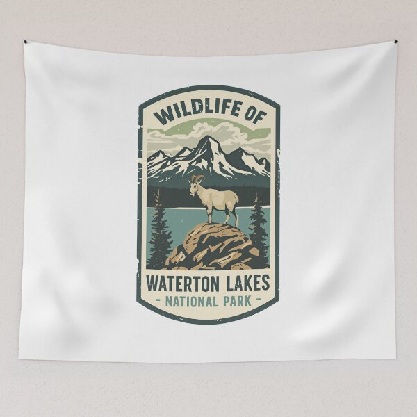 Item preview, Wildlife Of Waterton Lakes National Park | Canada Nature Visitor Souvenir designed and sold by Simsimah26Parks.