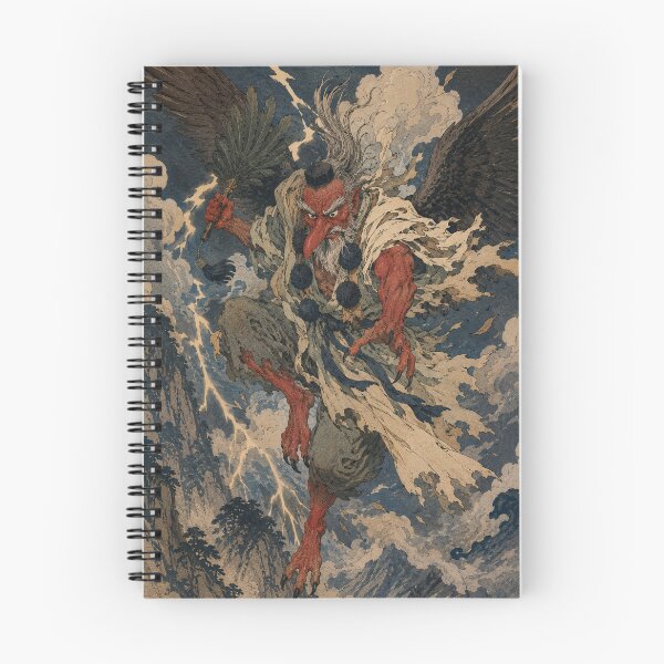 Item preview, Temple Marauder - Vintage Japanese Tengu Ukiyo-e Woodblock designed and sold by bapupa.