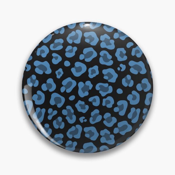 Item preview, Black And Steel Blue Leopard Print designed and sold by pattern-archive.