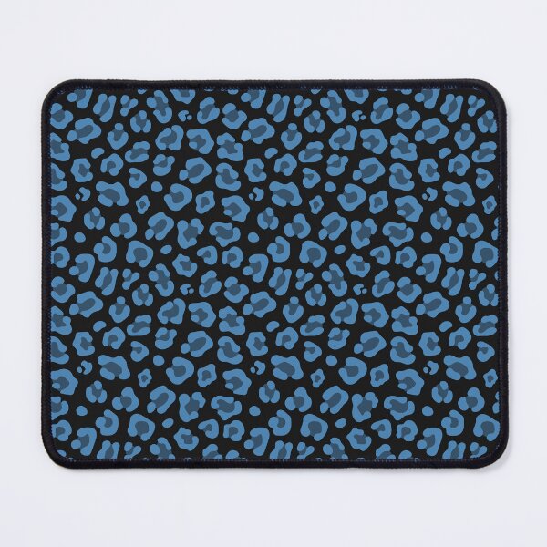 Item preview, Black And Steel Blue Leopard Print designed and sold by pattern-archive.