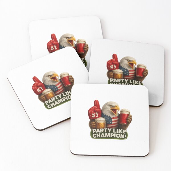 Item preview, Party Like a Champion! USA Eagle Fan StickerParty Like A Champion designed and sold by syndia2209.