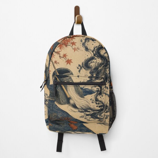 Item preview, Ink Brush Sage - Vintage Japanese Tsukumogami Ukiyo-e Woodblock designed and sold by bapupa.