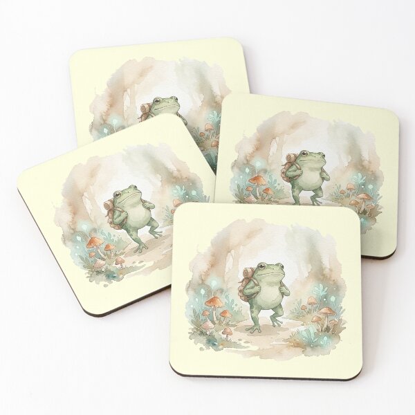 Item preview, Little Explorer Frog with Backpack designed and sold by GrabaHuk.