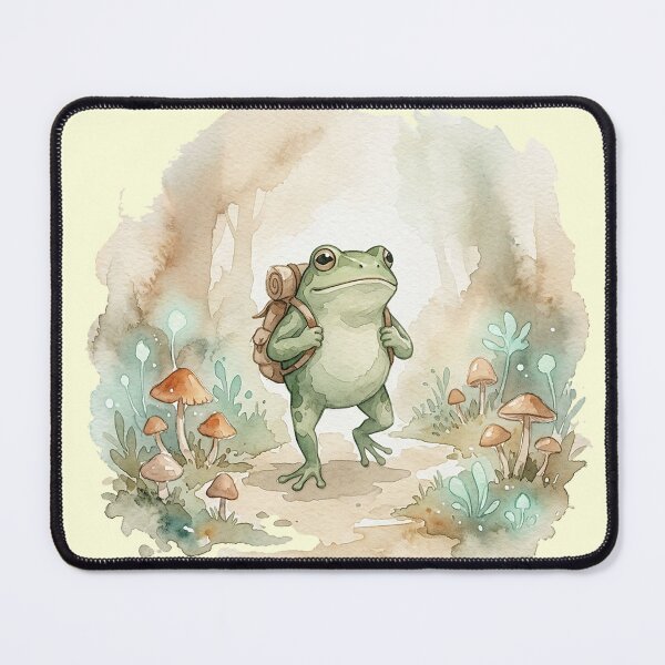 Item preview, Little Explorer Frog with Backpack designed and sold by GrabaHuk.