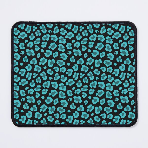 Item preview, Black And Turquoise Leopard Print designed and sold by pattern-archive.