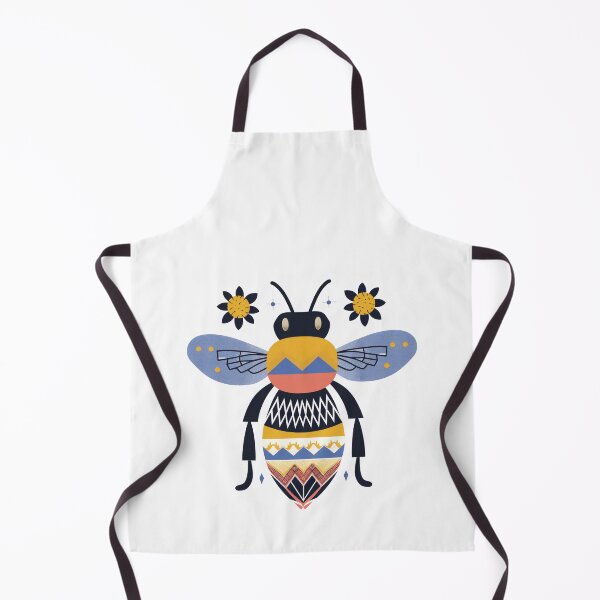 Item preview, Scandinavian Folk Art, Bee With Flowers designed and sold by xiao xuans.