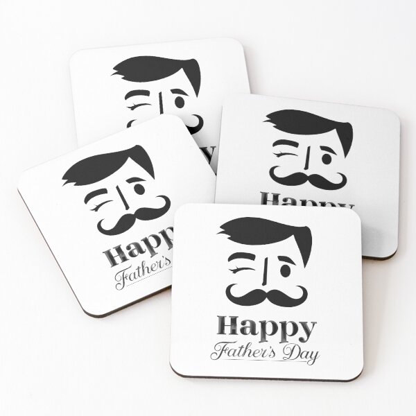 Item preview, Happy Father's Day Mustache Wink Dad Design designed and sold by Kavya Art.