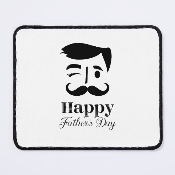 Item preview, Happy Father's Day Mustache Wink Dad Design designed and sold by Kavya Art.