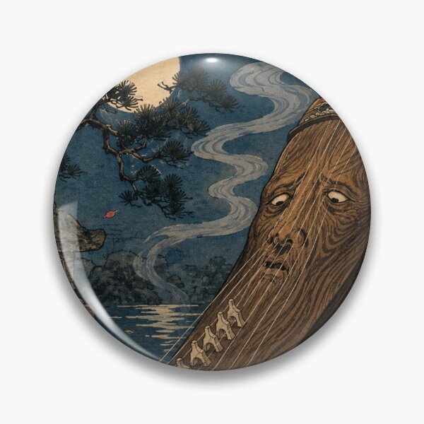 Item preview, Melodic Weaver - Vintage Japanese Tsukumogami Ukiyo-e Woodblock designed and sold by bapupa.