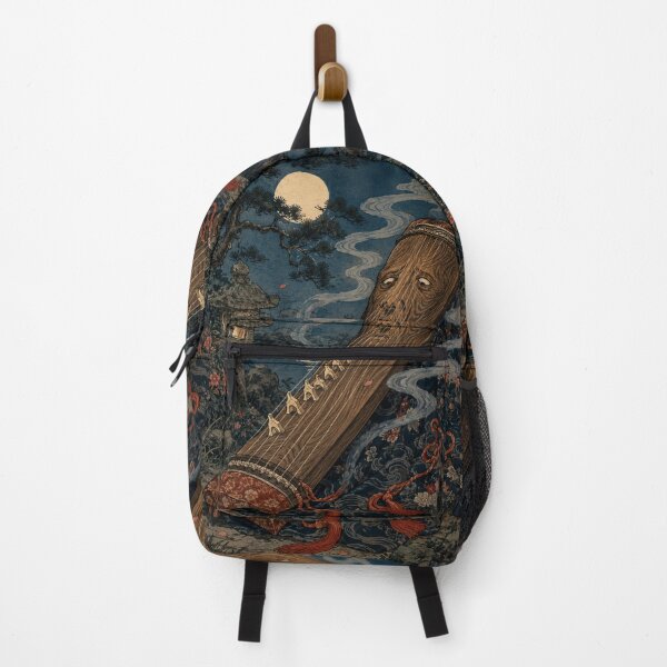 Item preview, Melodic Weaver - Vintage Japanese Tsukumogami Ukiyo-e Woodblock designed and sold by bapupa.