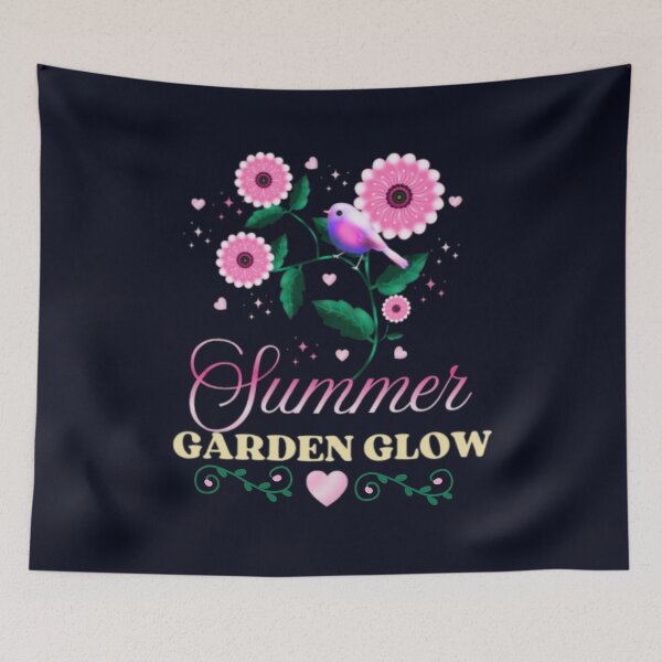 Item preview, Summer Garden Glow Bird Floral Botanical Cottagecore Design designed and sold by HopeAndHustle.