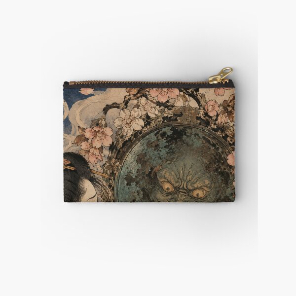 Item preview, Mirror Reflection - Vintage Japanese Tsukumogami Ukiyo-e Woodblock designed and sold by bapupa.