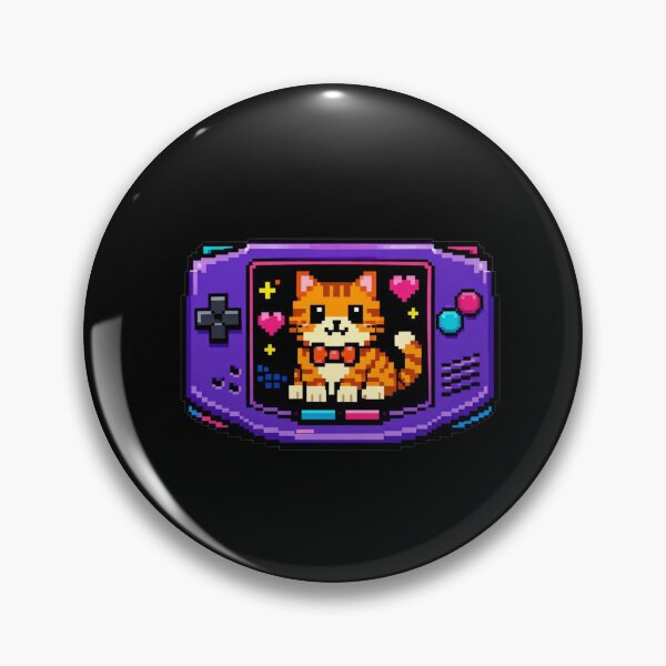 Item preview, Pixel Art Orange Tabby Cat in Retro Gaming Console Sticker designed and sold by Timeless Junction.
