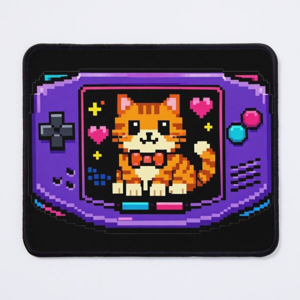 Item preview, Pixel Art Orange Tabby Cat in Retro Gaming Console Sticker designed and sold by Timeless Junction.