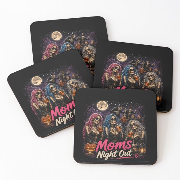 Item preview, Moms Night Out Skeleton Halloween Gothic Girls Party Design designed and sold by MotylekAnia.