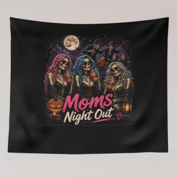 Item preview, Moms Night Out Skeleton Halloween Gothic Girls Party Design designed and sold by MotylekAnia.