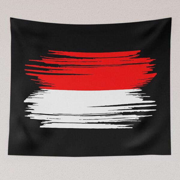 Item preview, Distressed Indonesia Flag designed and sold by shitpostee.