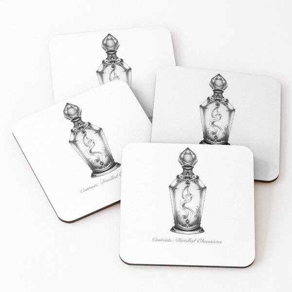 Item preview, Distilled Obsessions Vampy Potion Bottle Greyscale Edition designed and sold by Salty Psyche.
