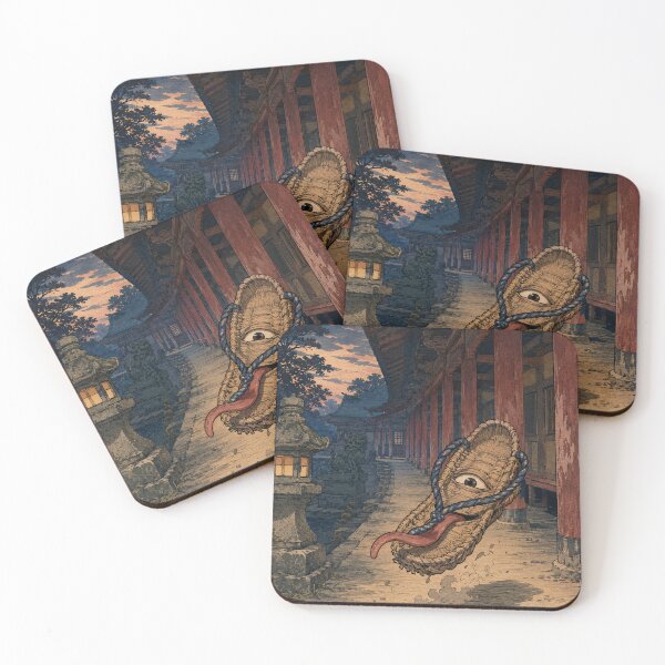 Item preview, Sake Spirit - Vintage Japanese Tsukumogami Ukiyo-e Woodblock designed and sold by bapupa.