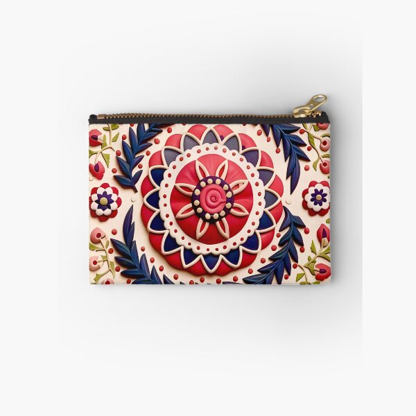 Item preview, Samarkand Suzani Uzbekistan Embroidery Print designed and sold by Vicky Brago-Mitchell®.