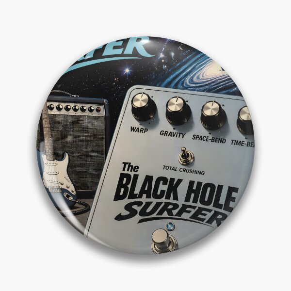 Item preview,  The Black Hole Surfer — Imaginary Space Rock Guitar Pedal Parody designed and sold by Mantramontics.