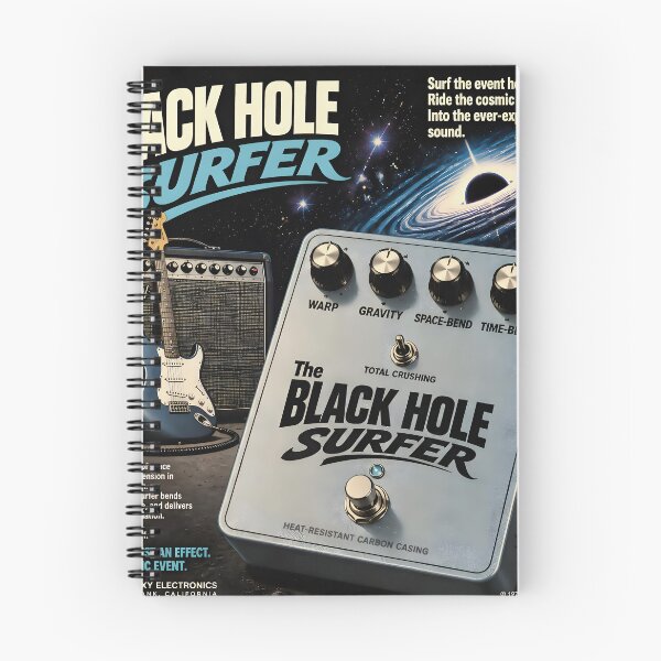 Item preview,  The Black Hole Surfer — Imaginary Space Rock Guitar Pedal Parody designed and sold by Mantramontics.