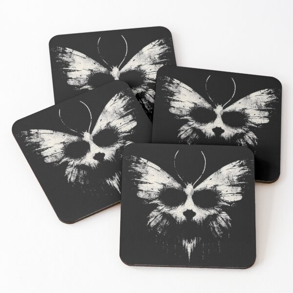 Item preview, Moth Skull Minimal Gothic designed and sold by Adronia.
