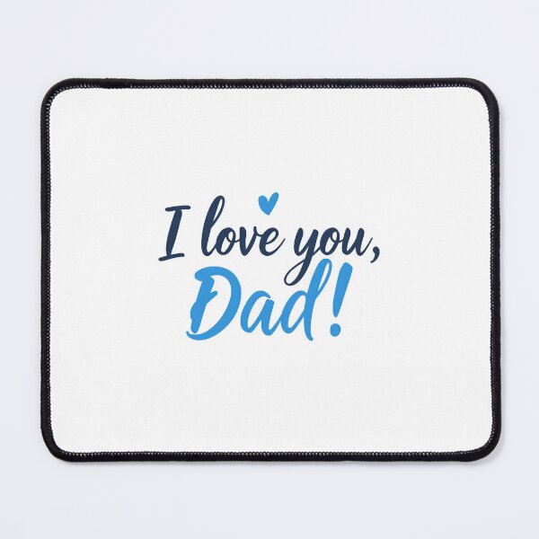 Item preview, I Love You Dad Heart Typography Design designed and sold by Kavya Art.