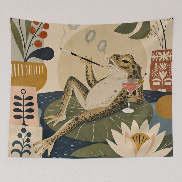 Item preview, Toadily Relaxing Part 1 designed and sold by Leslie Montgomery Art.