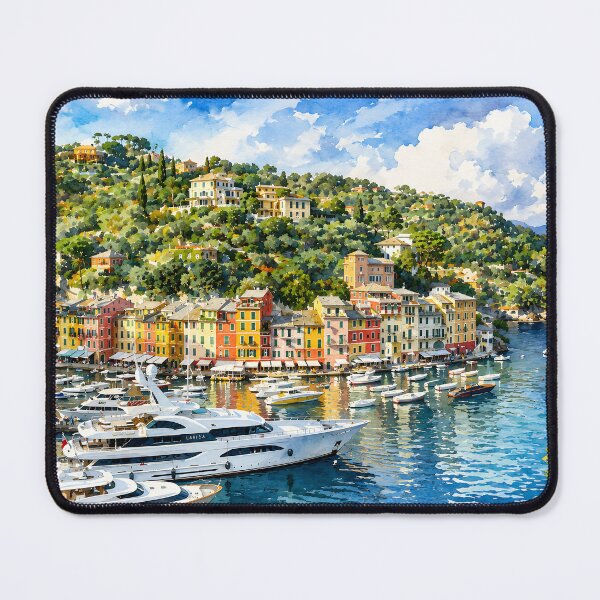 Item preview, Portofino Harbor, Liguria designed and sold by HOMETOWN86.