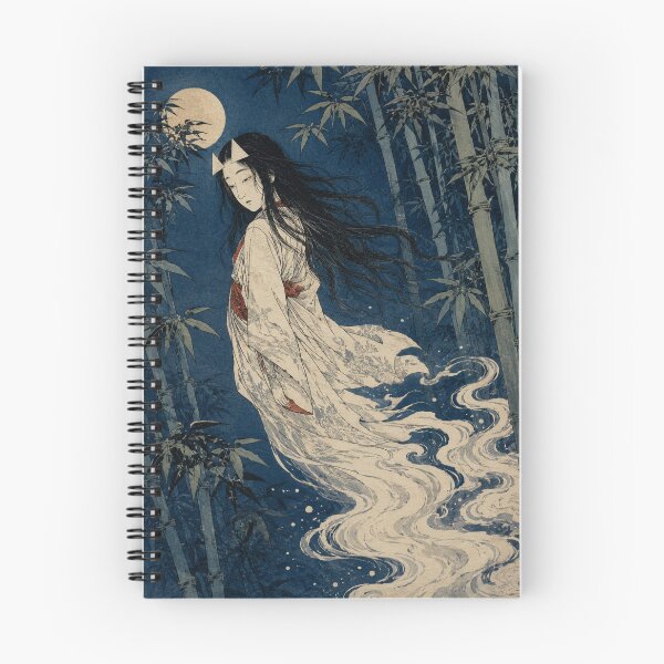 Item preview, Floating Lament - Vintage Japanese Yurei Ghost Ukiyo-e Woodblock designed and sold by bapupa.