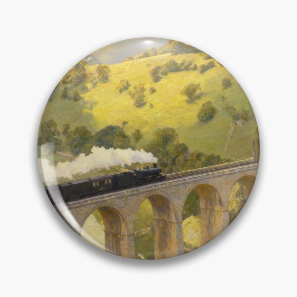Item preview, Monsal Dale Viaduct Steam Train - Peak District Summer Landscape designed and sold by QuietCanvasArtworks.