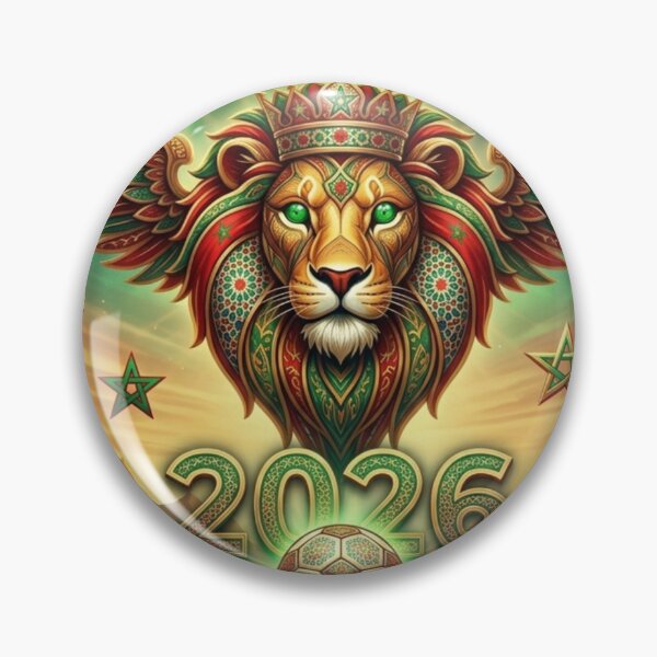 Item preview, Morocco Lions of the Atlas Soccer 2026 Vertical Poster designed and sold by Aram250.